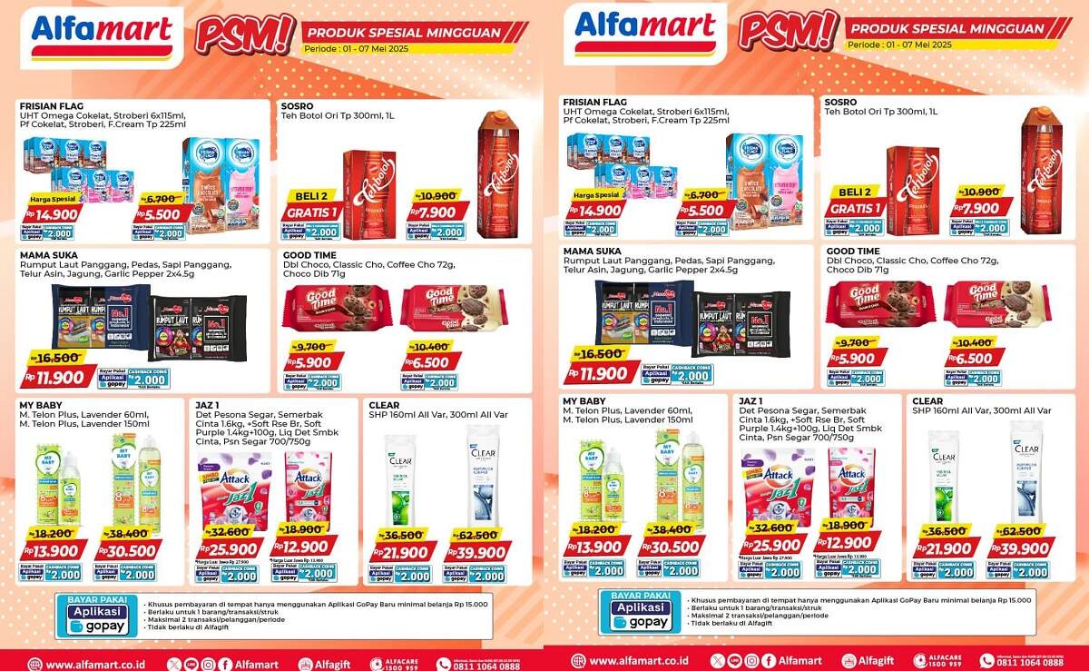 GEBRAKAN DISKON! Alfamart Tebar Promo Spesial Mingguan 1-7 Mei 2025: Belanja Hemat, Kantong Selamat!