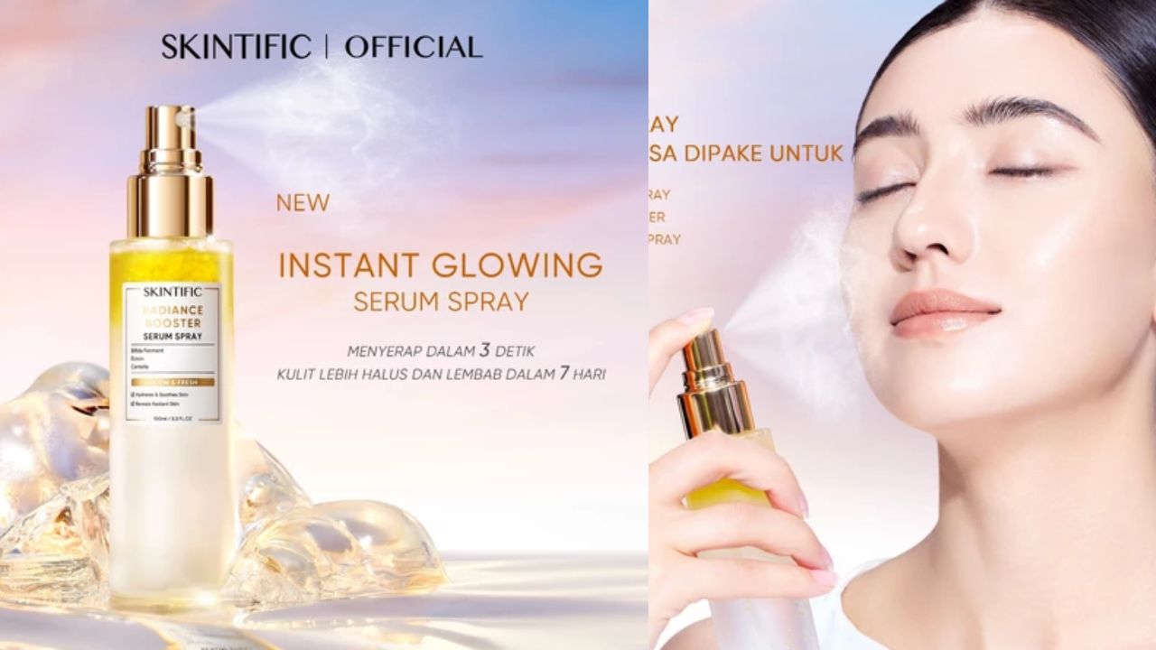 NEW LAUNCH! Review Skintific Radiance Booster Serum Spray, 1 Semprotan Auto Glowing