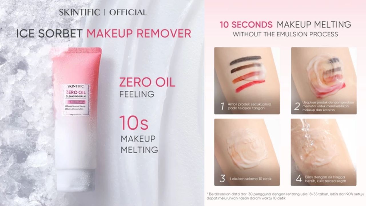 Review Skintific Zero Oil Cleansing Balm, Angkat Makeup Waterproof Cocok untuk Kulit Berminyak
