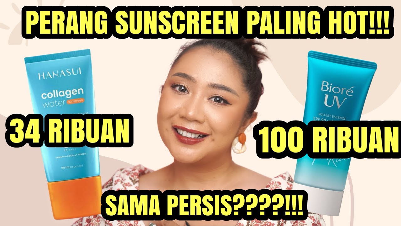 Katanya Mirip Tapi Harga Beda Jauh, Ini Review Battle Sunscreen Hanasui vs Biore UV dengan SPF 50