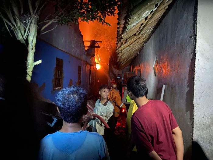 Gara-gara Obat Nyamuk, Rumah Sumadi di Desa Wonorejo Ludes Terbakar