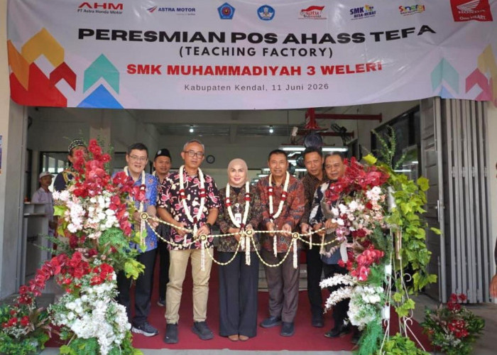 Siapkan Tenaga Kerja Unggul Industri Otomotif, Pos AHASS TEFA Resmi Beroperasi di SMK Muhammadiyah 3 Weleri