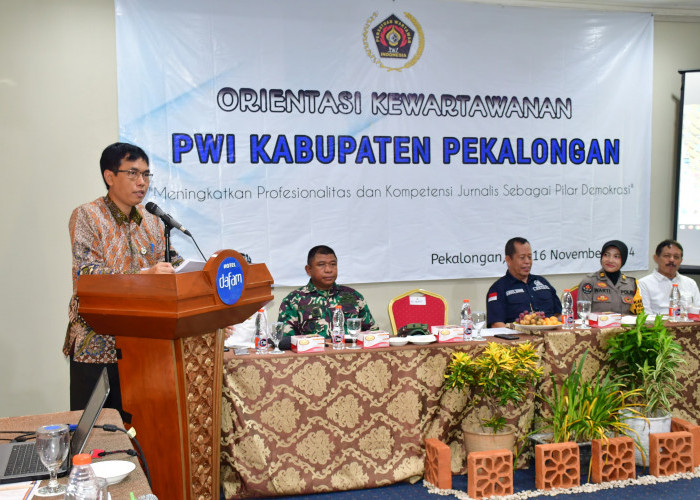 Orientasi Kewartawanan, Pjs Bupati Pekalongan Tekankan Profesionalisme Pers dan Tingkatkan Kompetensi