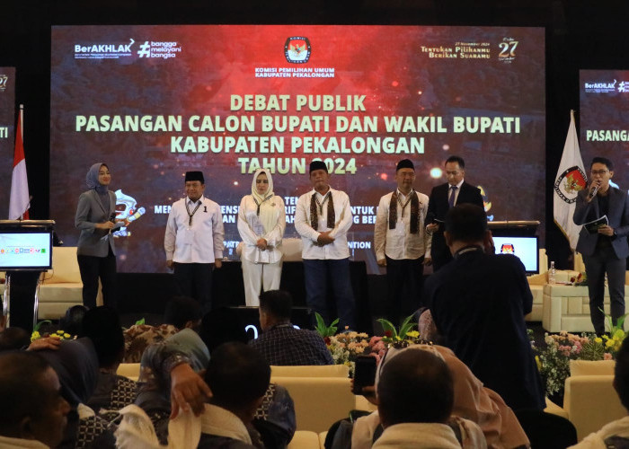 Debat Publik, Paslon Cabup- Cawabup Kabupaten Pekalongan Paparkan Visi Misi