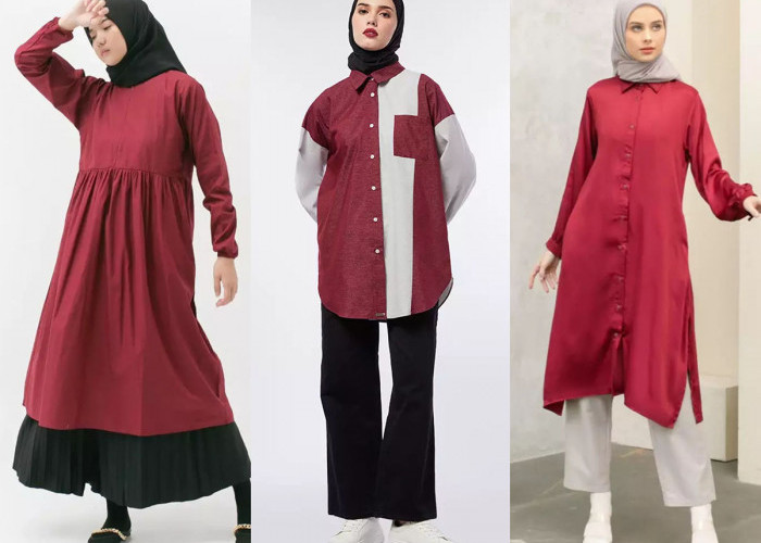 Tampil Berani dengan Pilihan Baju Lebaran Elegan Berwarna Merah, Mix and Match Tren Fashion Ramadhan Terbaru