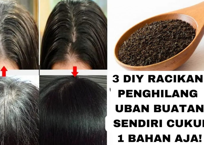 3 DIY Racikan Penghilang Uban Buatan Sendiri, Cukup 1 Bahan Rambut Putih jadi Hitam Permanen dan Tumbuh Subur!