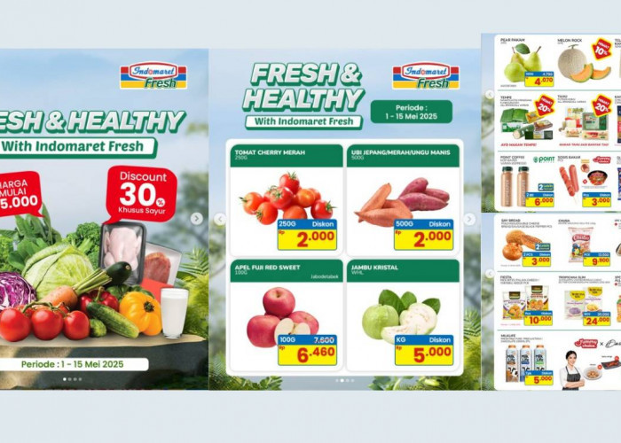 Belanja di Indomaret Produk Fresh & Healthy Mulai Rp2.000, Diskon Sayur hingga 30%, Cuma Sampai 15 Mei!
