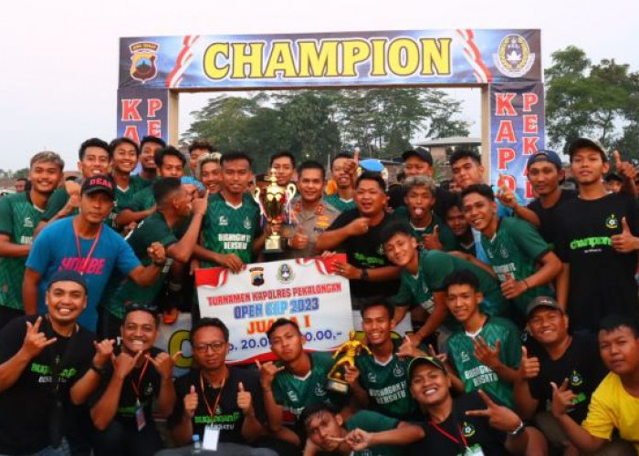 Bugangan FC Juara Turnamen Sepakbola Kapolres Pekalongan Cup Open 2023