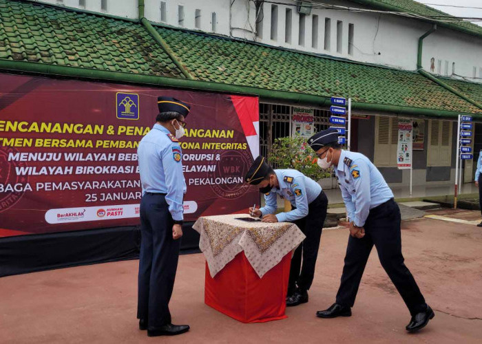 Tanda Tangani Pakta Integritas, Kalapas Pekalongan Asih Widodo: Sudah Bukan Eranya Lagi Kita Minta Dilayani