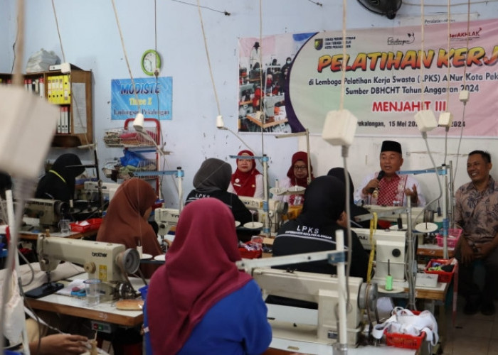 Wawalkot Pekalongan Giat Monitoring Pelatihan Kerja Bagi Puluhan Peserta di LPKS A'Nur