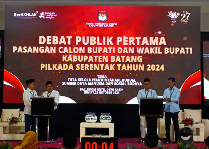 Tok, KPU Batang Bakal Gelar Debat Paslon Kedua Tanpa Pendukung di Semarang