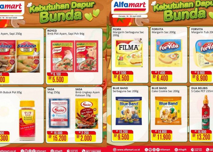 Bunda Wajib Tahu! Promo Spesial Kebutuhan Dapur di Alfamart, Hematnya Bikin Nagih! Belanja Cuma Separuh Harga!