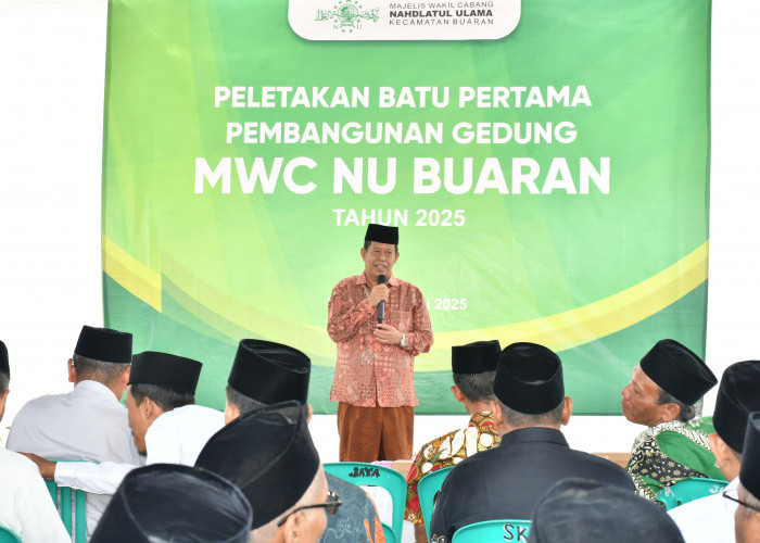Ketua DPRD Kabupaten Pekalongan H. Abdul Munir Hadiri Peletakan Batu Pertama Gedung MWC NU Buaran