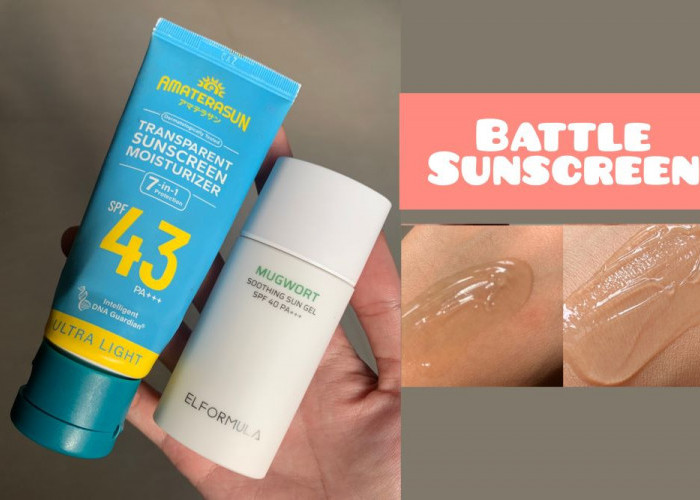 Review Battle Sunscreen Amaterasun Vs Elformula, Tabir Surya yang Sama-sama Melembapkan