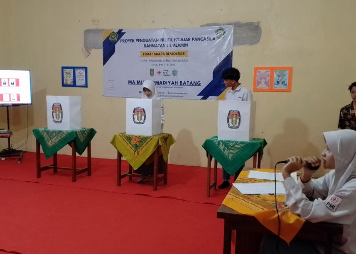 MA Muhammadiyah Batang Gelar Pemilihan Ketua Organisasi dengan Suasana Demokrasi