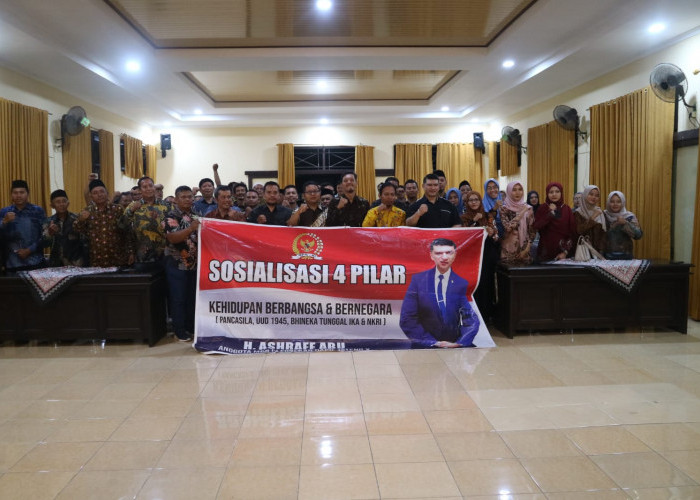 Ashraff Abu Anggota DPR RI Komisi X Fraksi Partai Golkar Menyelenggarakan Sosialisai Empat Pilar di Kabupaten 