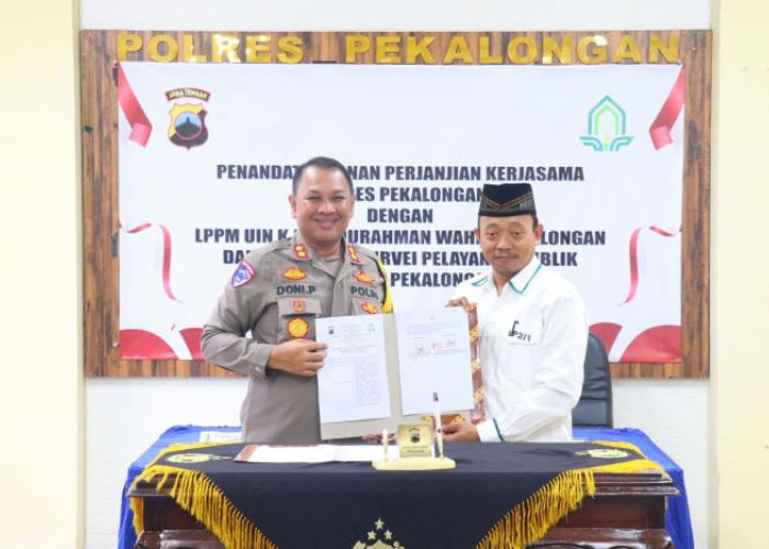 Polres Pekalongan dan LPPM UIN Gus Dur Jalin Kerjasama Survei Pelayanan Publik