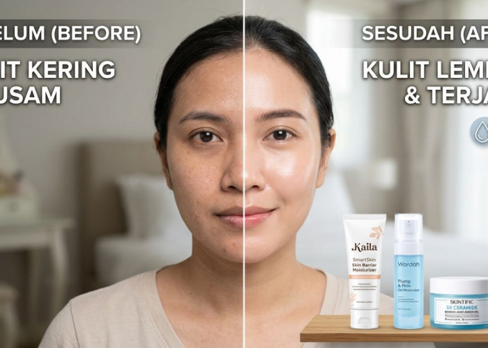 4 Rekomendasi Moisturizer Melembabkan dan Menjaga Skin Barrier, Cocok untuk Kulit Kering Kusam