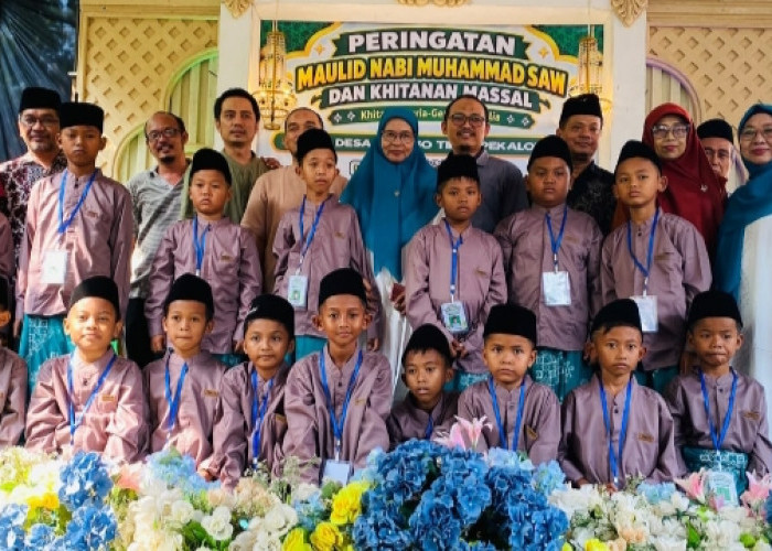 Peringati Maulid Nabi, SDN 2 Silirejo Tirto Pekalongan Sukses Adakan Sunat Massal Gratis