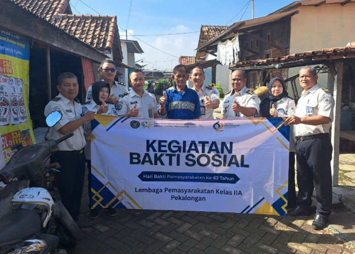 Hari Bakti Pemasyarakatan, Lapas Pekalongan Gelar Bakti Sosial untuk Purna Pegawai