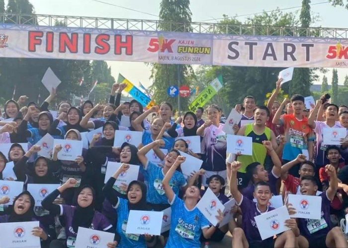 Kajen Fun Run 5K, Tutup Rangkaian Kejuaraan Tarkam Kemenpora 2024 di Kabupaten Pekalongan