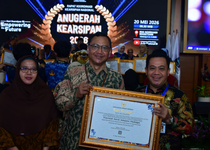 Plt Bupati Pekalongan Sukirman: Penghargaan ANRI Jadi Motivasi Tingkatkan Tata Kelola Arsip & Pelayanan Publik