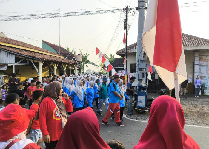 Ratusan Warga Desa Kaliboyo Antusias Ikuti Jalan Sehat HUT ke-81 RI