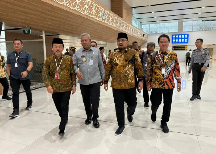 Bersama Wapres dan Menteri Agama, Kakanwil Kumham Jateng Cek Makkah Route di Bandara Adi Soemarmo