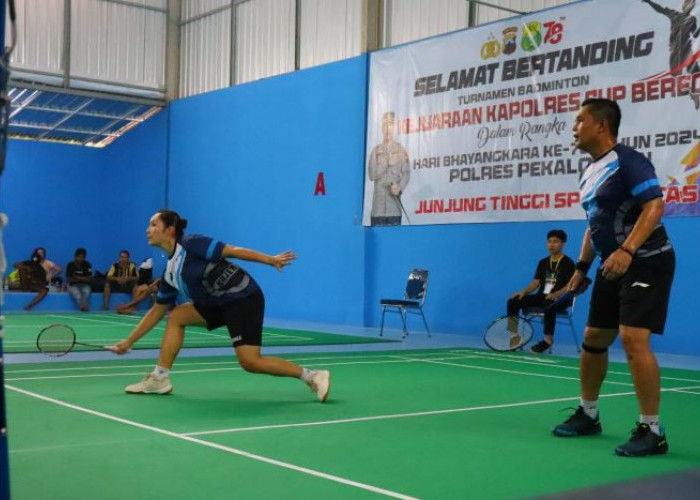 Kenalkan Lapangan Badminton Wicaksana Laghawa, Digelar Turnamen Badminton Kapolres Pekalongan Cup 2024 