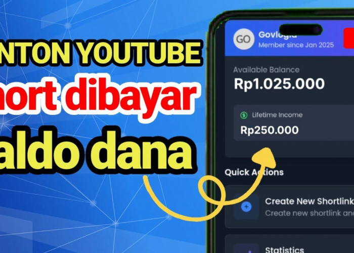 TERBUKTI MEMBAYAR! Nonton Youtube Short Dibayar Saldo Dana, Mau? Begini Caranya