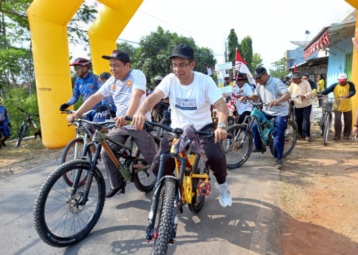 Gowes 15 Kilometer Bareng Warga, Rizal Bawazier Kampanyekan Hidup Sehat 