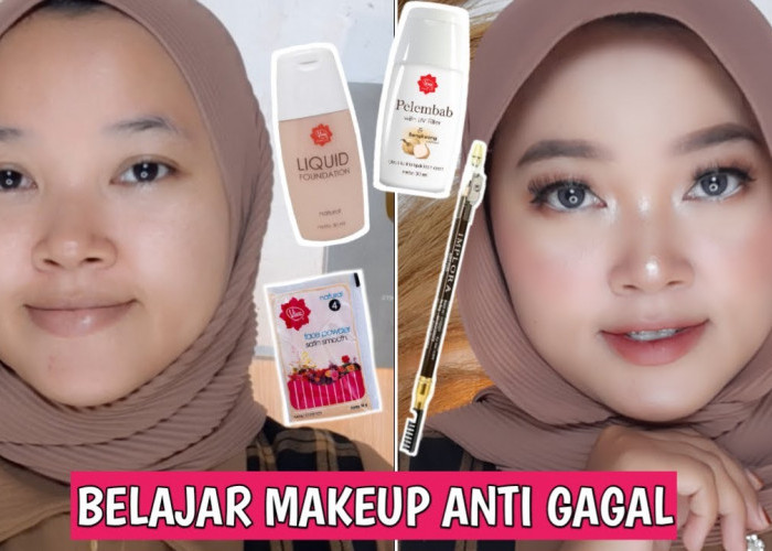 Mulai 10 Ribuan! Tutorial Makeup Simpel Pakai 4 Produk Viva Cosmetics, Wajah Auto Glowing Walau Tanpa Primer