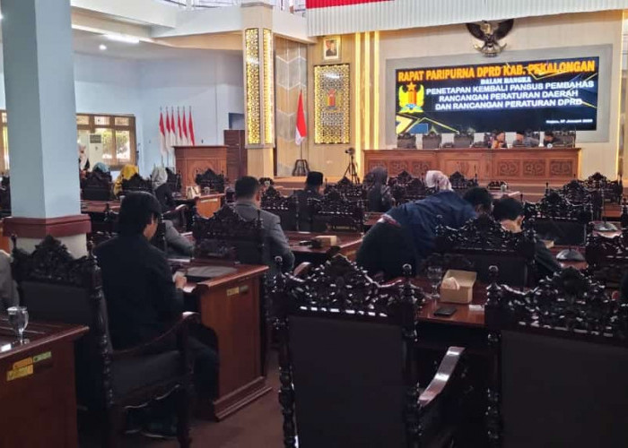 DPRD Kabupaten Pekalongan Gelar Rapat Paripurna Pembentukan 4 Pansus