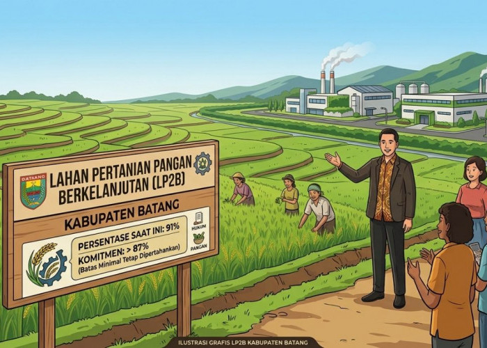 Bupati Batang Tegaskan LP2B Tetap Dipertahankan di Atas 87 Persen di Tengah Industrialisasi