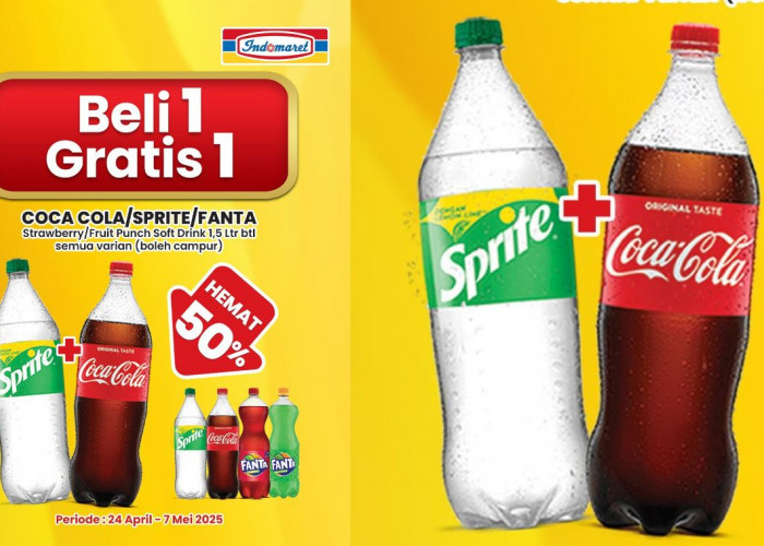 Cuma di Sini! Promo Beli 1 Gratis 1 Belanja di Indomaret untuk Minuman Favorit, Hemat 50% Tanpa Ribet