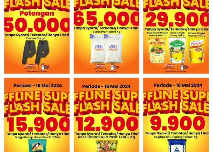 Katalog Promo Flash Sale Ramayan Pekalongan Square Hari Ini, Ada Gula Pasir Harga Rp12 Ribuan hingga Fashion 