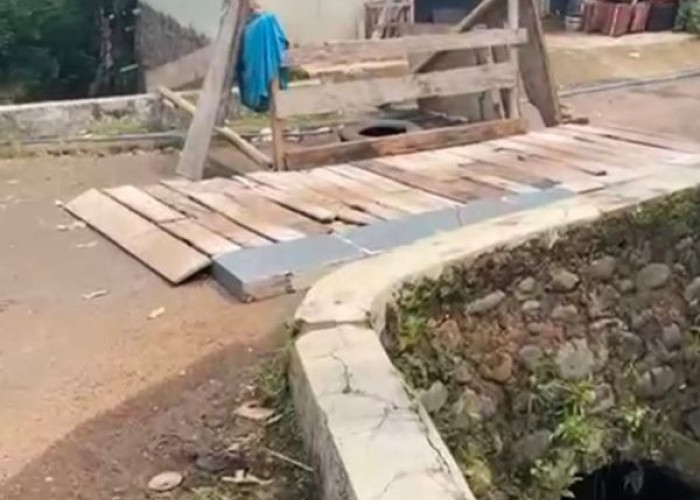 Dana Desa Rp260 Juta Tak Cair, Pembangunan Jembatan di Desa Karanggondang Terpaksa Gagal