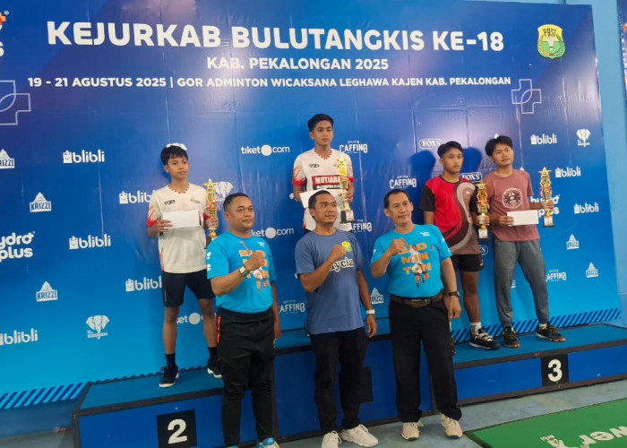 Klub Mutiara Dominasi Gelar Juara di Kejurkab Bulutangkis Kabupaten Pekalongan 2025