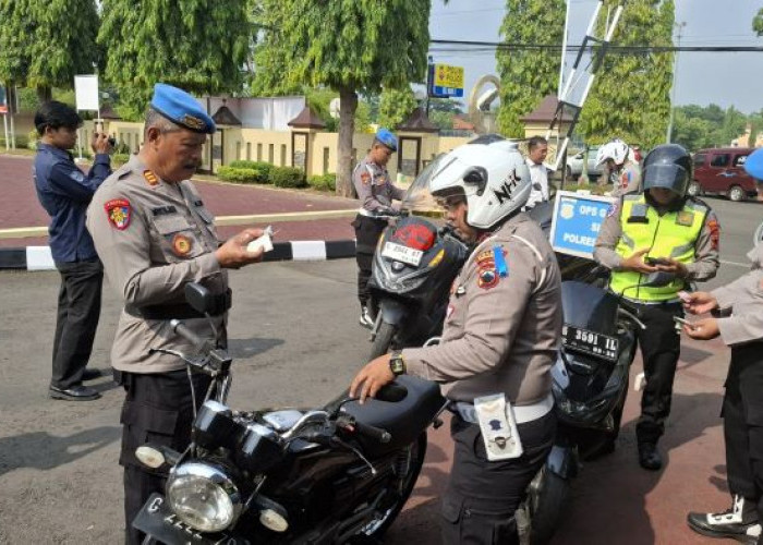 Propam Polres Pekalongan Razia Kendaraan Anggota Polri, Ini Temuannya