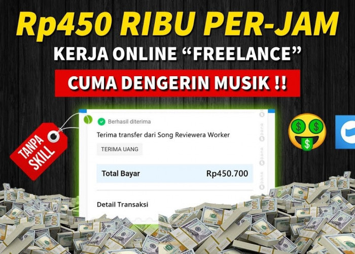 Kerja Online Dibayar Rp450.000 per Jam Hanya dengan Mendengarkan Musik! Langsung Masuk Saldo DANA