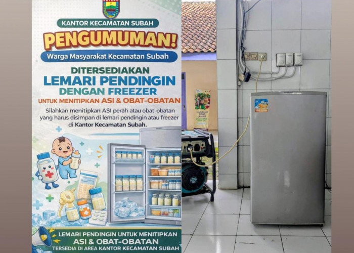 Listrik Padam Lantaran Badai Siklon Tropis, Kecamatan Subah Sediakan Freezer Penitipan ASI dan Obat-obatan
