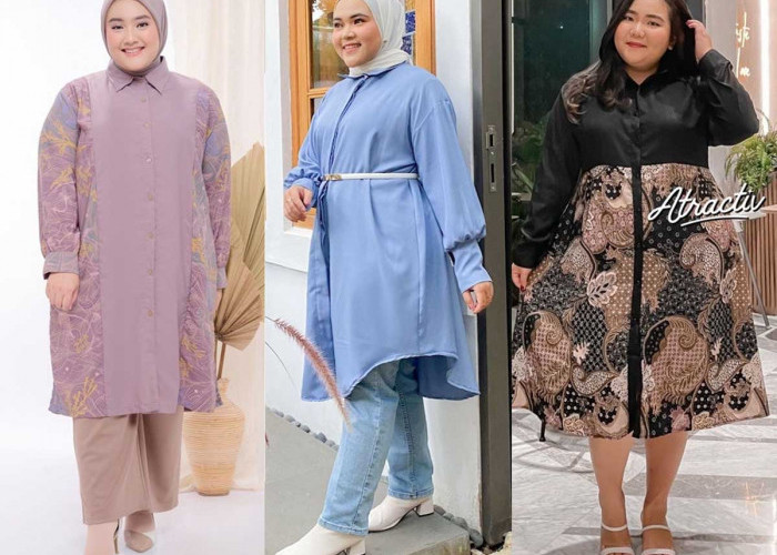 Simple dan Stylish, 6 Model Tunik Simple Tapi Mewah untuk Orang Gemuk dari Tren Fashion Ramadhan Terbaru