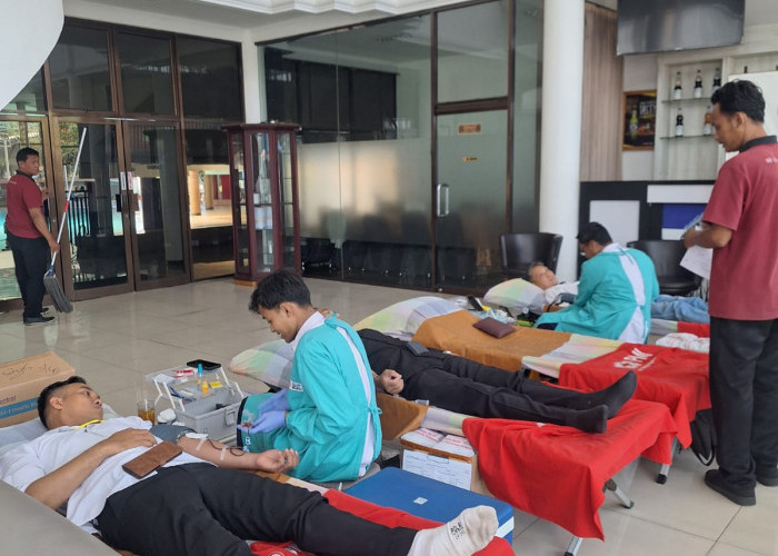 Hotel Sendang Sari Gelar Donor Darah, Wujud Kepedulian Sosial dan Dukungan Kesehatan Masyarakat