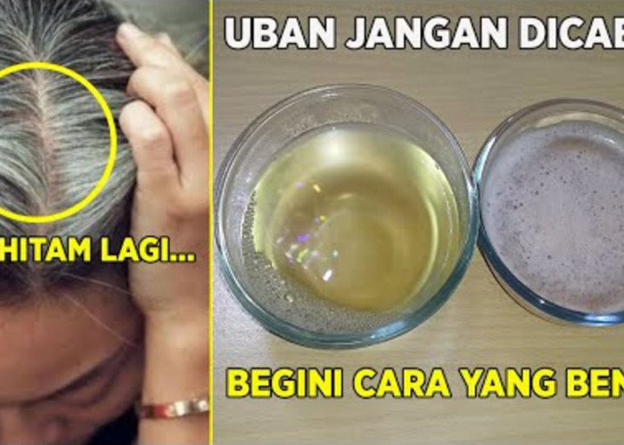 3 Bahan Alami untuk Menghilangkan Uban Secara Permanen, Rambut Putih Jadi Hitam Kembali dalam 1 Malam