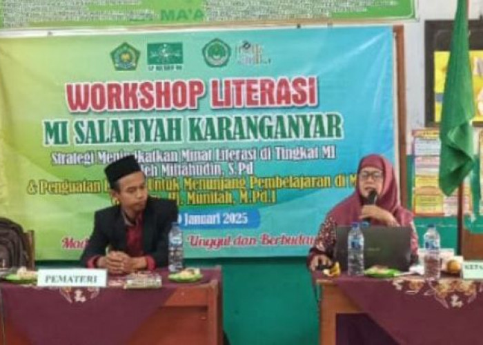 Tingkatkan Kompetensi Guru, MI Salafiyah Karanganyar Gelar Workshop Literasi 