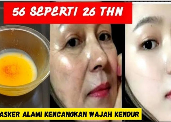 DIY Masker Alami Kencangkan Wajah Kendur, Botox Alami Pudarkan Noda Hitam Hanya Pakai 3 Bahan Dapur!