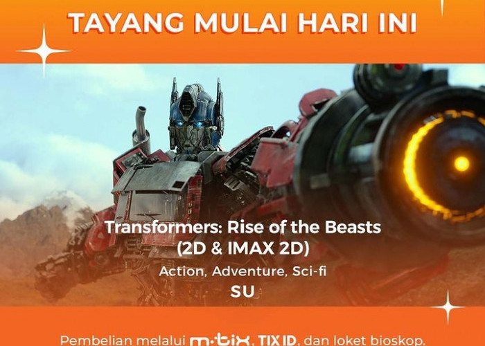 Jadwal Film Transformers: Rise Of The Beasts Tayang Perdana Hari Ini di Bioskop Pekalongan Rabu 7 Juni 2023