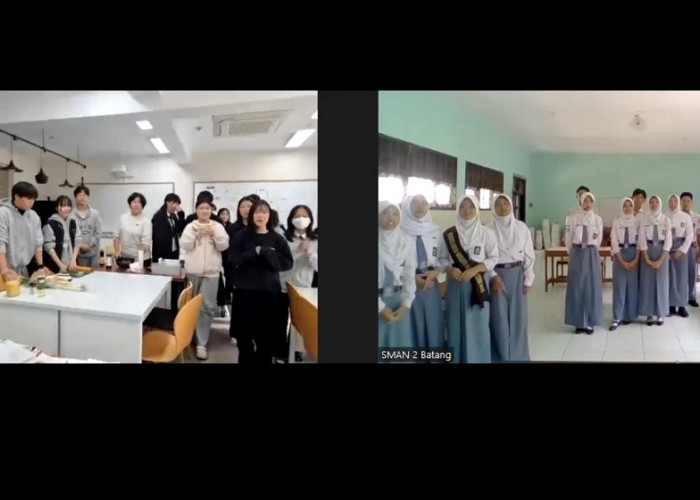 Kembali Go Internasional, Pelajar SMAN 2 Batang Sharing Budaya dengan Pelajar Korsel