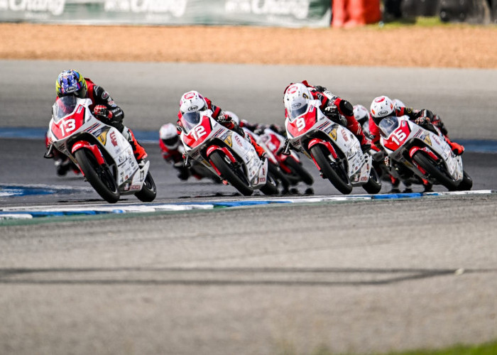 Generasi Baru Pebalap Binaan AHM Melesat Kencang Raih Podium di Thailand Talent Cup