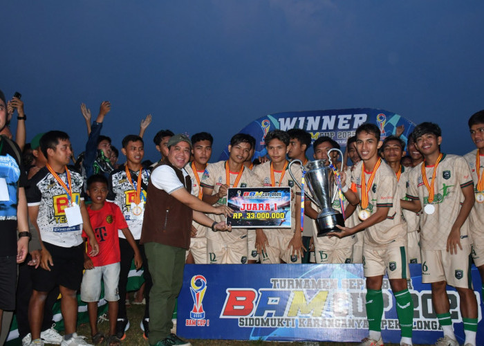 Wakil Bupati Sukirman Hadiri Final Turnamen BAM CUP I 2025, PSGS Silirejo Raih Gelar Juara